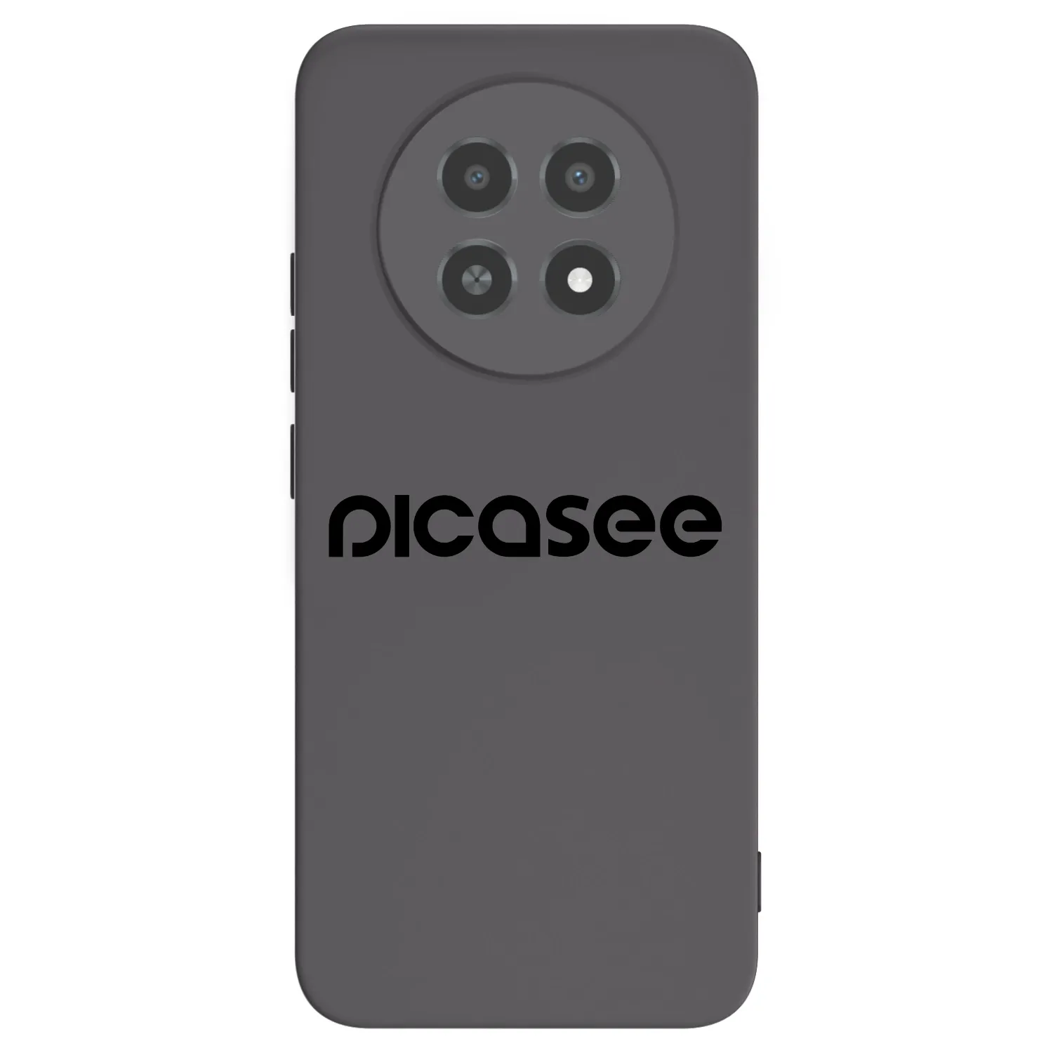 Picasee fekete szilikon tok az alábbi mobiltelefonokra Realme 12X - Picasee - new logo - black