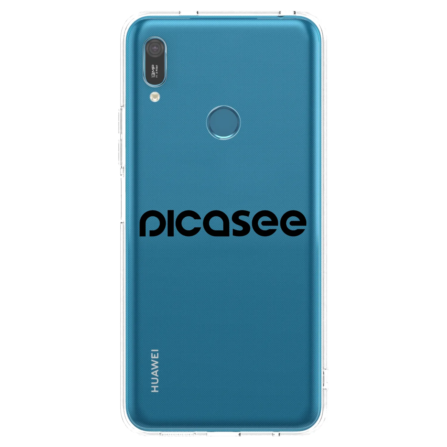Picasee átlátszó szilikon tok az alábbi mobiltelefonokra Huawei Y6 2019 - Picasee - new logo - black