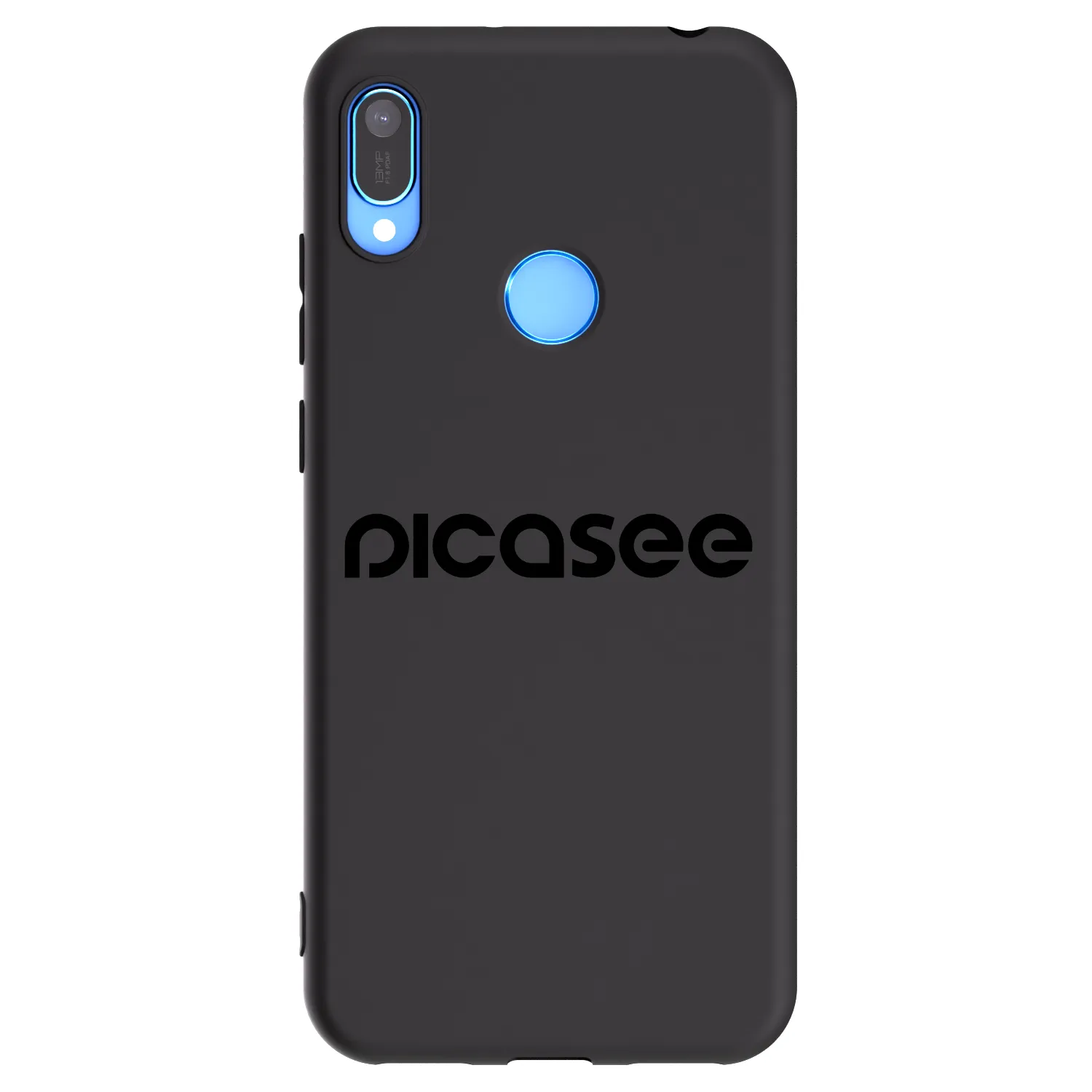 Picasee fekete szilikon tok az alábbi mobiltelefonokra Huawei Y6 2019 - Picasee - new logo - black