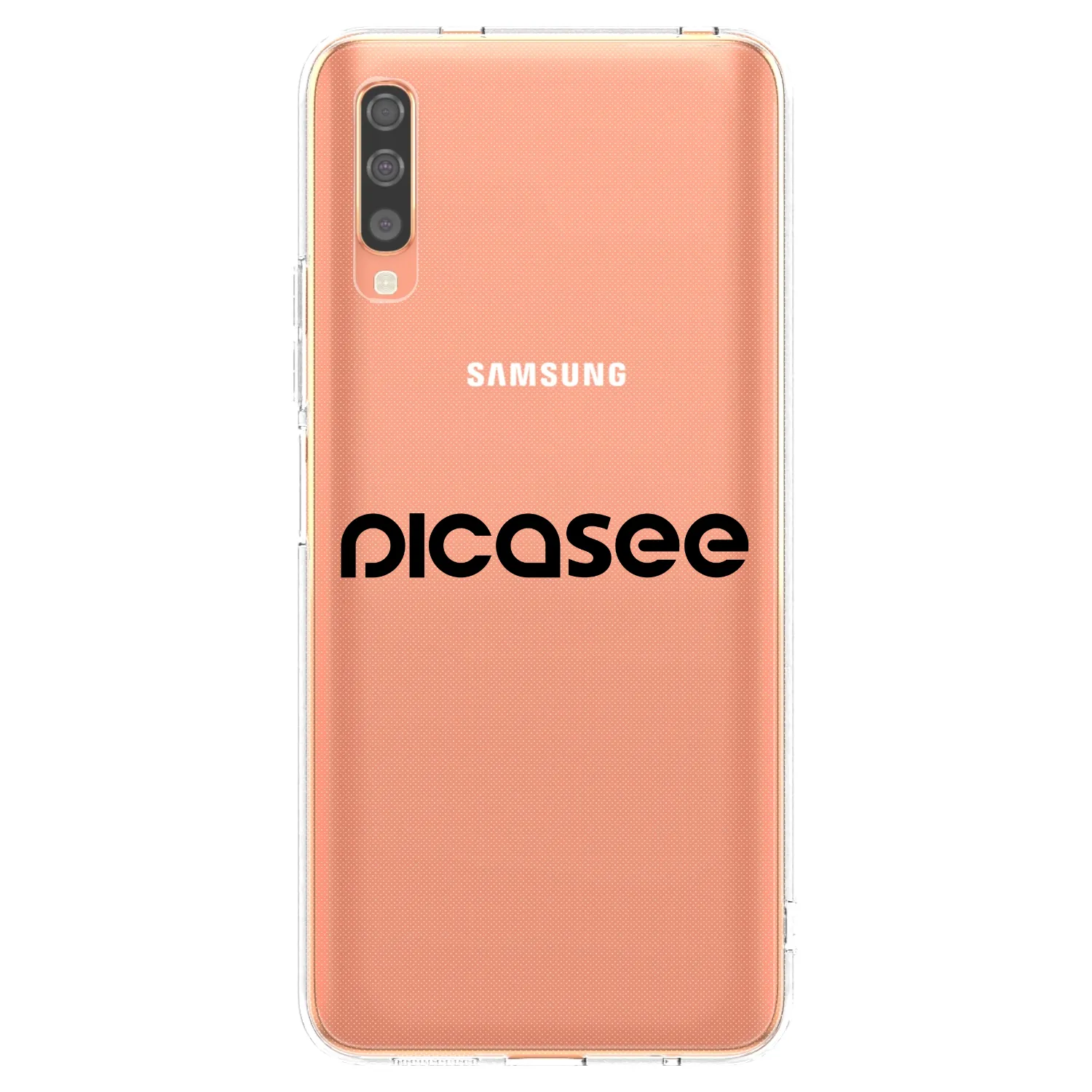 Picasee átlátszó szilikon tok az alábbi mobiltelefonokra Samsung Galaxy A70 A705F - Picasee - new logo - black