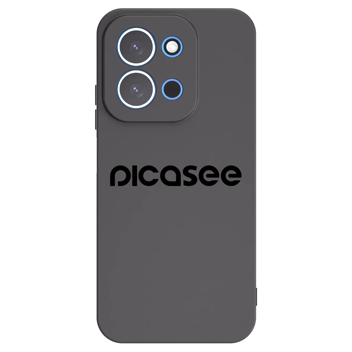 Picasee fekete szilikon tok az alábbi mobiltelefonokra Xiaomi Redmi 15C 4G - Picasee - new logo - black