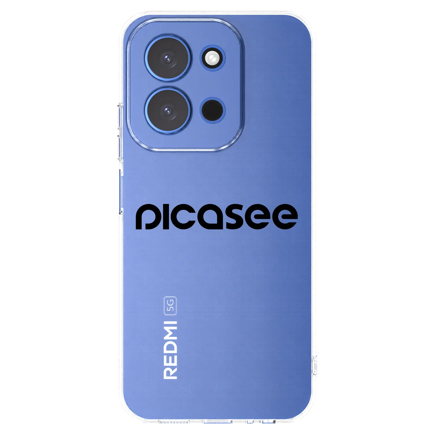 Picasee átlátszó szilikon tok az alábbi mobiltelefonokra Xiaomi Redmi 15C 4G - Picasee - new logo - black