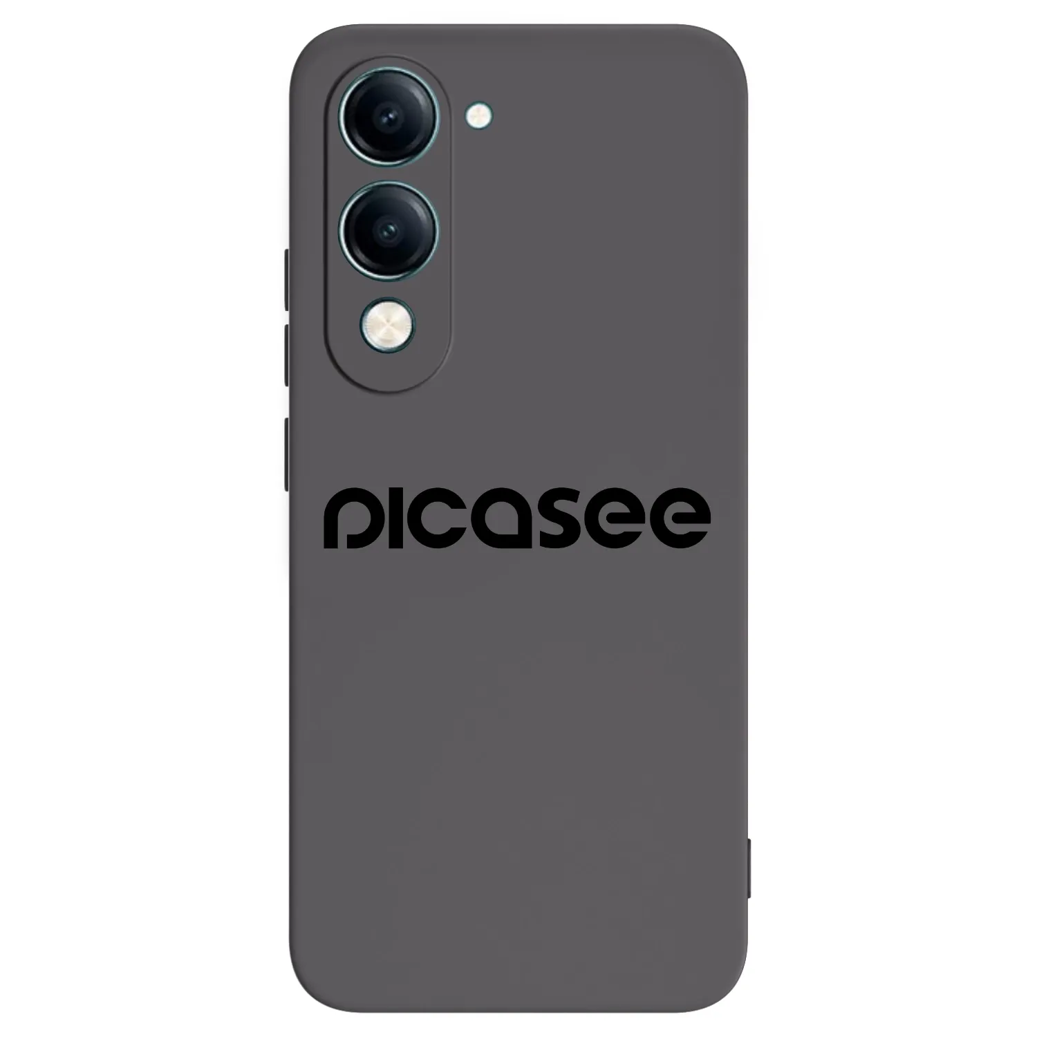 Picasee fekete szilikon tok az alábbi mobiltelefonokra Vivo Y29s 5G - Picasee - new logo - black