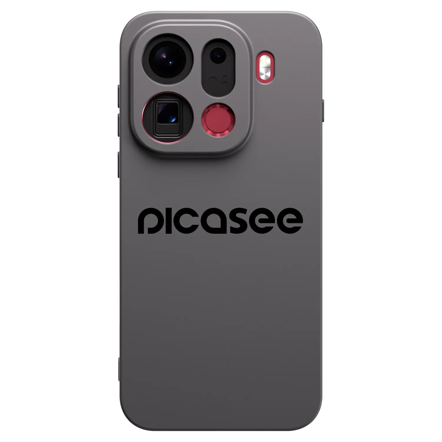Picasee fekete szilikon tok az alábbi mobiltelefonokra OPPO Find X9 Pro - Picasee - new logo - black