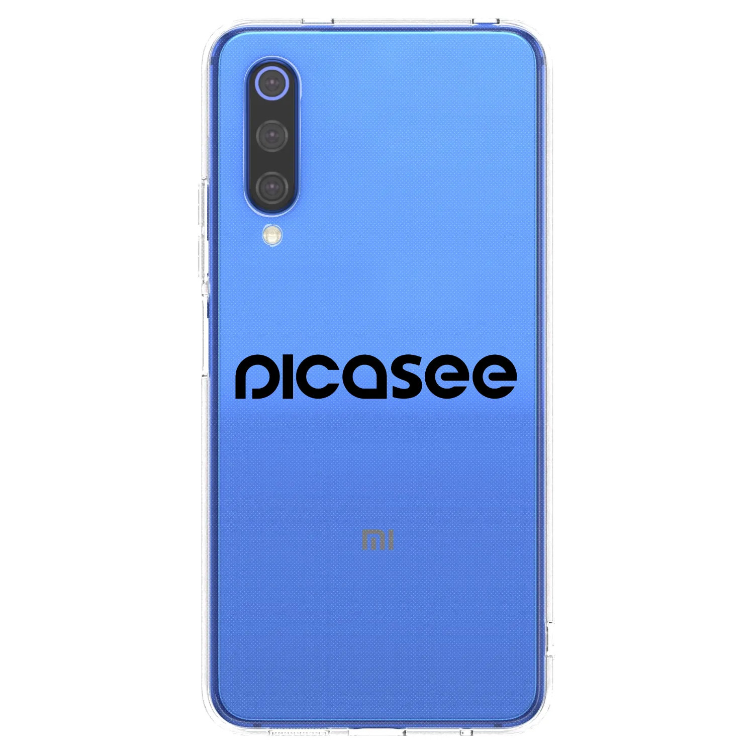 Picasee átlátszó szilikon tok az alábbi mobiltelefonokra Xiaomi Mi 9 SE - Picasee - new logo - black