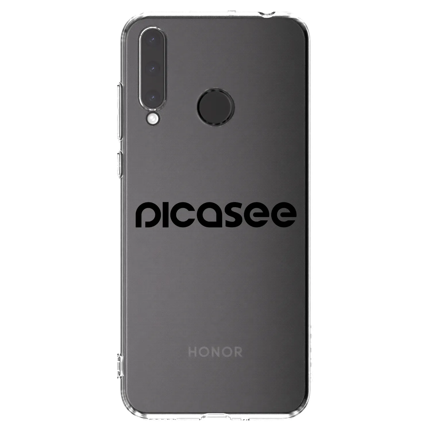 Picasee átlátszó szilikon tok az alábbi mobiltelefonokra Honor 20 Lite - Picasee - new logo - black