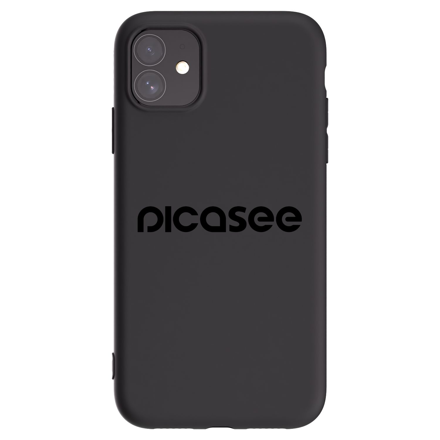 Picasee fekete szilikon tok az alábbi mobiltelefonokra Apple iPhone 11 - Picasee - new logo - black