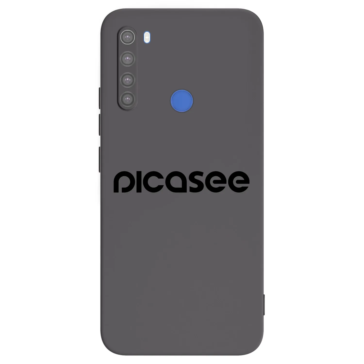 Picasee fekete szilikon tok az alábbi mobiltelefonokra Xiaomi Redmi Note 8T - Picasee - new logo - black