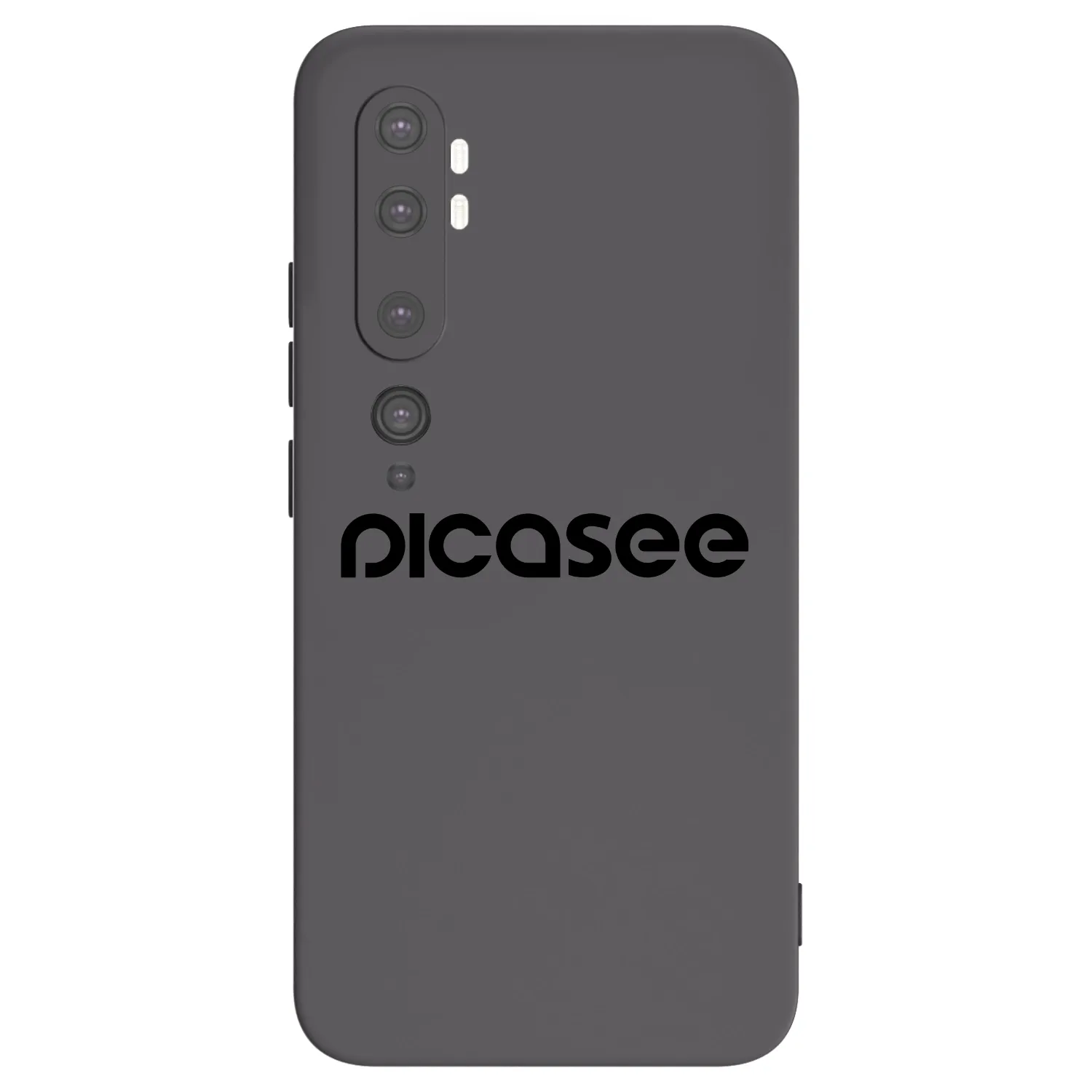 Picasee fekete szilikon tok az alábbi mobiltelefonokra Xiaomi Mi Note 10 (Pro) - Picasee - new logo - black