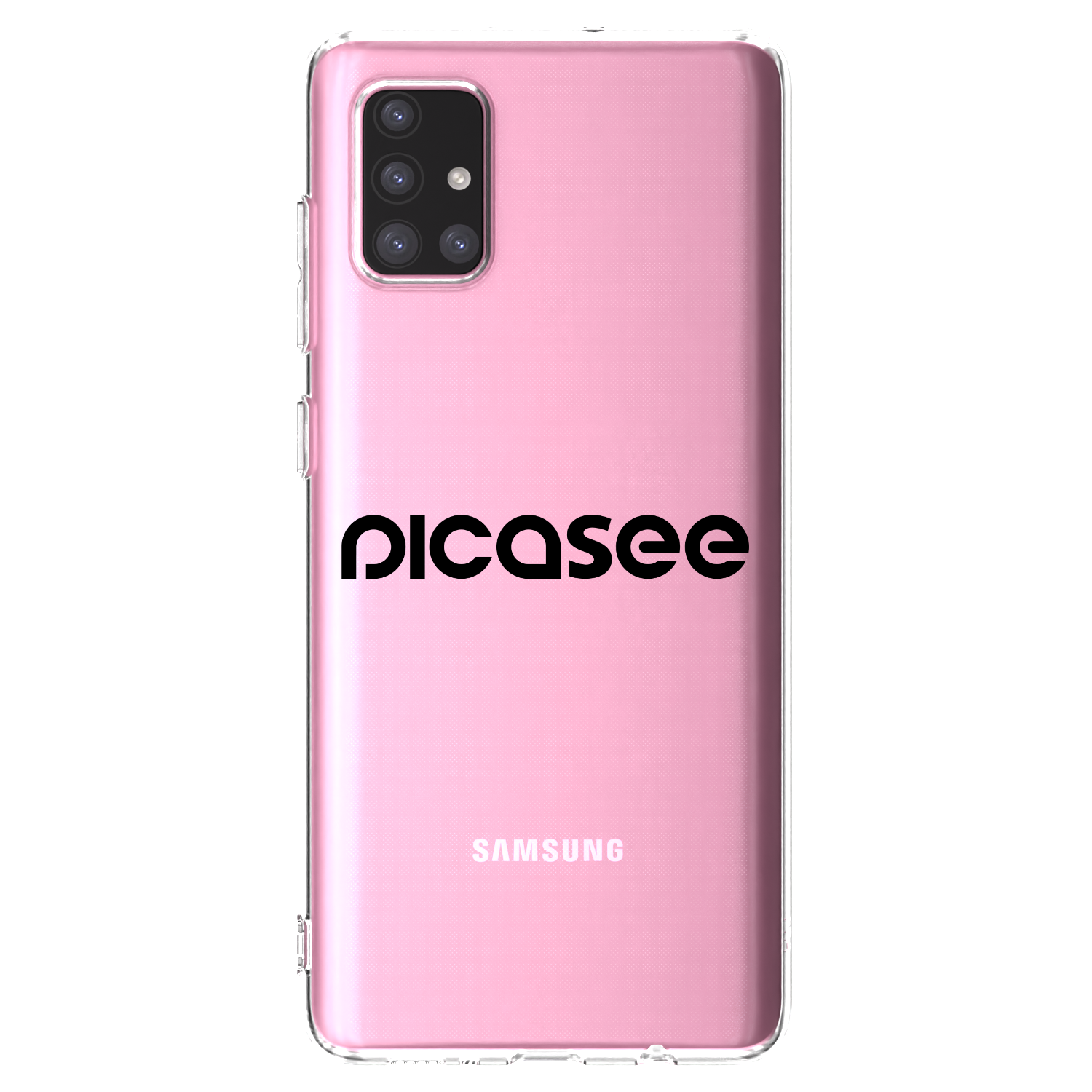 Picasee átlátszó szilikon tok az alábbi mobiltelefonokra Samsung Galaxy A71 A715F - Picasee - new logo - black