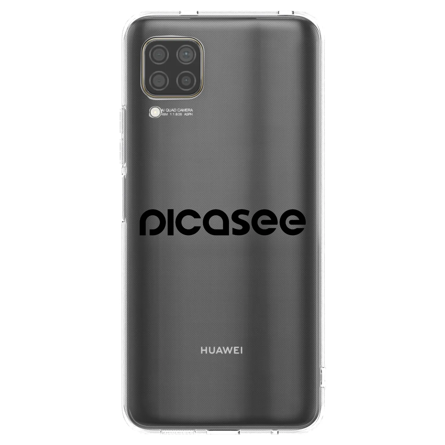 Picasee átlátszó szilikon tok az alábbi mobiltelefonokra Huawei P40 Lite - Picasee - new logo - black