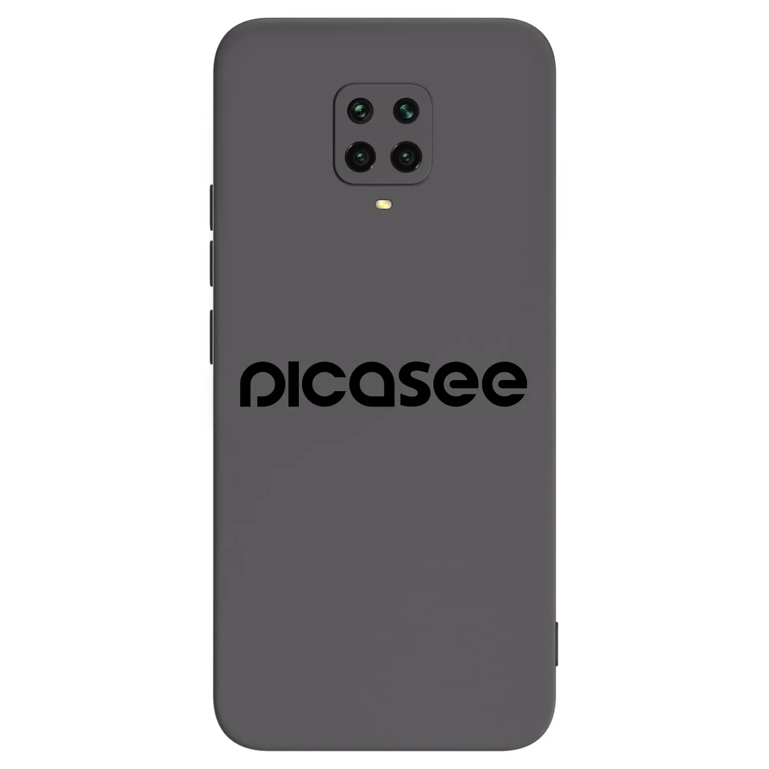 Picasee fekete szilikon tok az alábbi mobiltelefonokra Xiaomi Redmi Note 9 Pro - Picasee - new logo - black