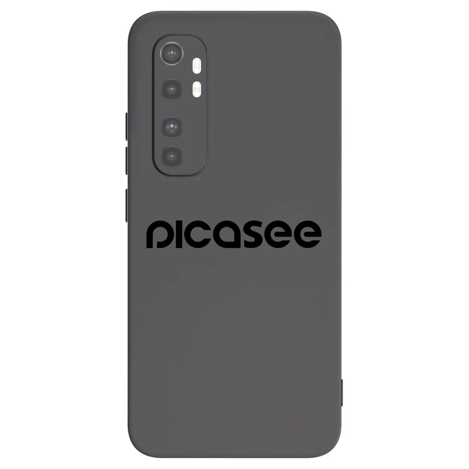 Picasee fekete szilikon tok az alábbi mobiltelefonokra Xiaomi Mi Note 10 Lite - Picasee - new logo - black