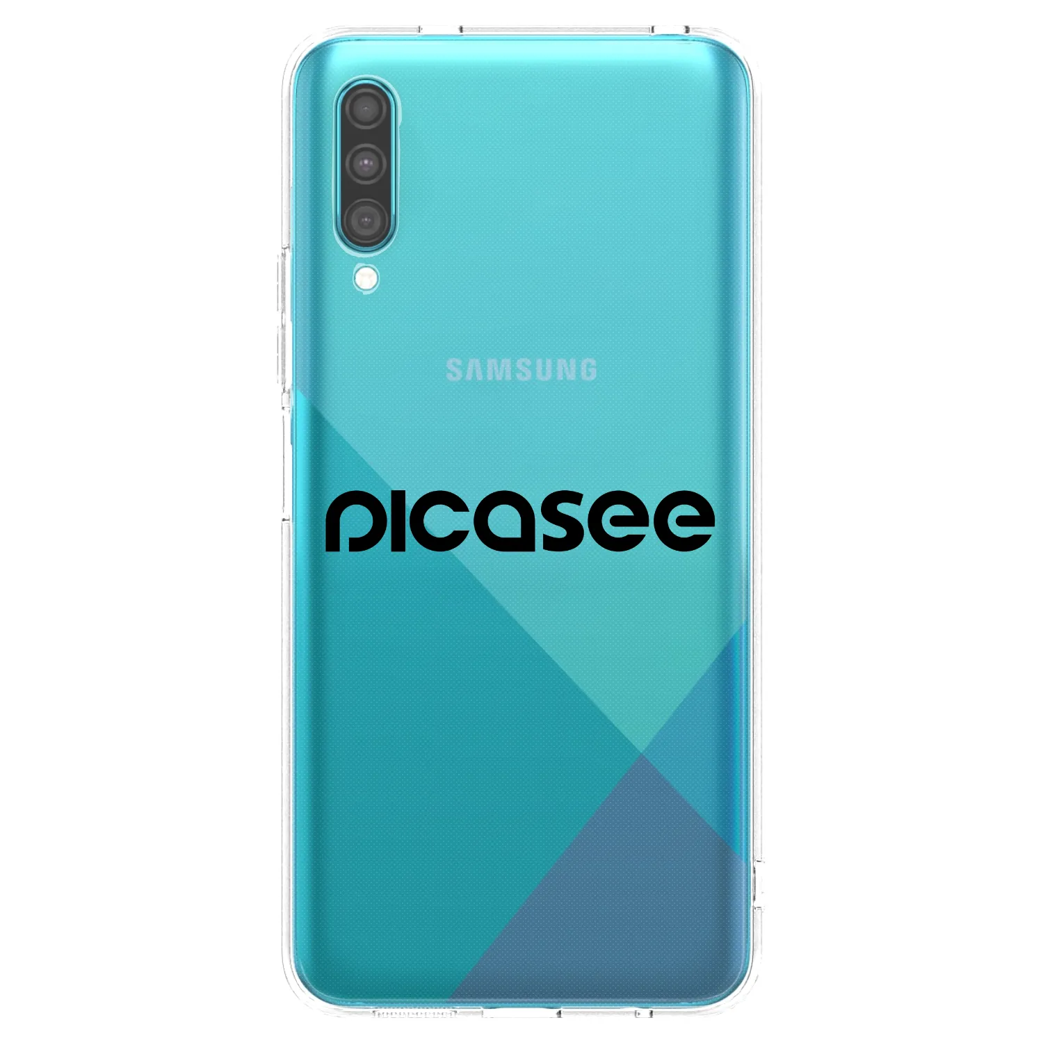 Picasee átlátszó szilikon tok az alábbi mobiltelefonokra Samsung Galaxy A30s A307F - Picasee - new logo - black