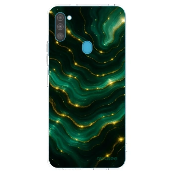 Picasee átlátszó szilikon tok az alábbi mobiltelefonokra Samsung Galaxy M11 - Emerald