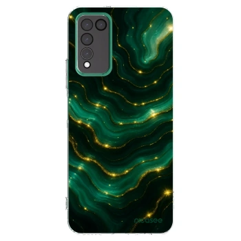 Picasee átlátszó szilikon tok az alábbi mobiltelefonokra Honor 10X Lite - Emerald