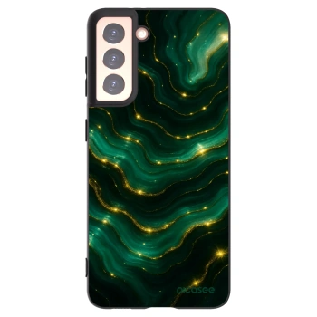 Picasee fekete szilikon tok az alábbi mobiltelefonokra Samsung Galaxy S21 5G G991B - Emerald