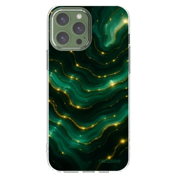 Picasee átlátszó szilikon tok az alábbi mobiltelefonokra Apple iPhone 13 Pro Max - Emerald