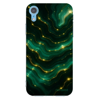 Picasee átlátszó szilikon tok az alábbi mobiltelefonokra Apple iPhone XR - Emerald