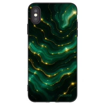 Picasee fekete szilikon tok az alábbi mobiltelefonokra Apple iPhone XS Max - Emerald