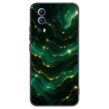 Picasee fekete szilikon tok az alábbi mobiltelefonokra Vivo Y52 5G - Emerald