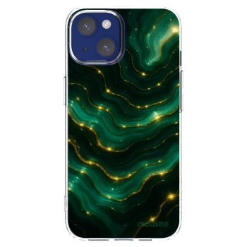 Picasee átlátszó szilikon tok az alábbi mobiltelefonokra Apple iPhone 14 - Emerald