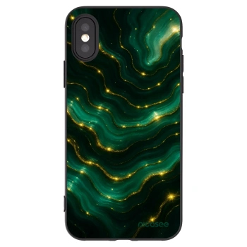 Picasee fekete szilikon tok az alábbi mobiltelefonokra Apple iPhone X/XS - Emerald