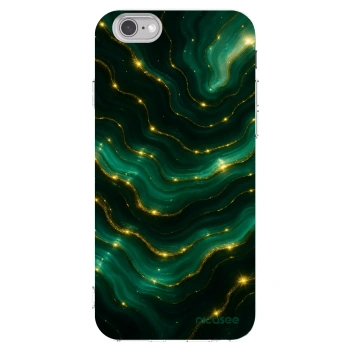 Picasee átlátszó szilikon tok az alábbi mobiltelefonokra Apple iPhone 6/6S - Emerald