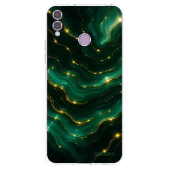 Picasee átlátszó szilikon tok az alábbi mobiltelefonokra Honor 8X - Emerald