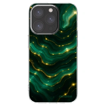 Picasee átlátszó szilikon tok az alábbi mobiltelefonokra Apple iPhone 15 Pro - Emerald