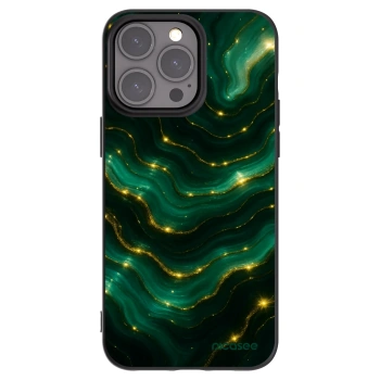 Picasee fekete szilikon tok az alábbi mobiltelefonokra Apple iPhone 15 Pro Max - Emerald
