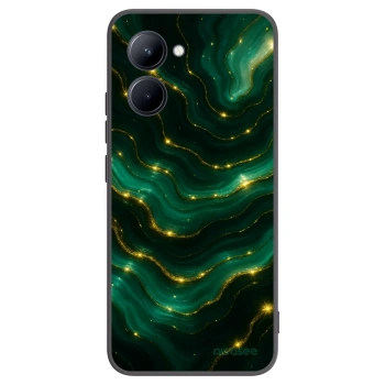 Picasee fekete szilikon tok az alábbi mobiltelefonokra Realme C33 (2023) - Emerald