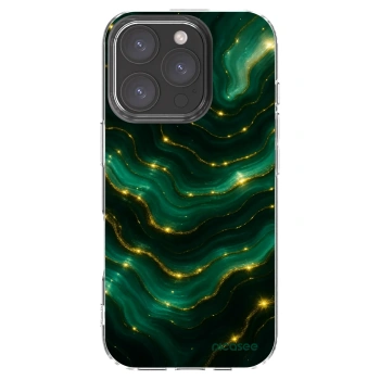 Picasee átlátszó szilikon tok az alábbi mobiltelefonokra Apple iPhone 16 Pro - Emerald
