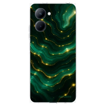 Picasee átlátszó szilikon tok az alábbi mobiltelefonokra Realme C33 (2023) - Emerald