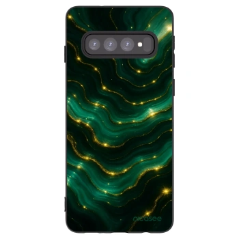 Picasee fekete szilikon tok az alábbi mobiltelefonokra Samsung Galaxy S10 G973 - Emerald