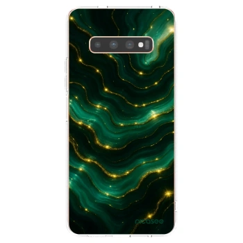 Picasee átlátszó szilikon tok az alábbi mobiltelefonokra Samsung Galaxy S10 Plus G975 - Emerald
