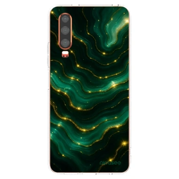 Picasee átlátszó szilikon tok az alábbi mobiltelefonokra Huawei P30 - Emerald