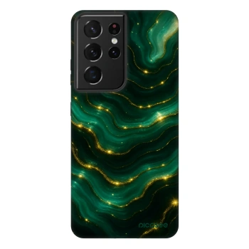 Picasee Fashion Case Samsung Galaxy S21 Ultra 5G G998B - Emerald