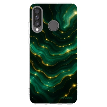 Picasee átlátszó szilikon tok az alábbi mobiltelefonokra Huawei P30 Lite - Emerald