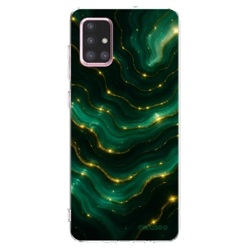 Picasee átlátszó szilikon tok az alábbi mobiltelefonokra Samsung Galaxy A71 A715F - Emerald