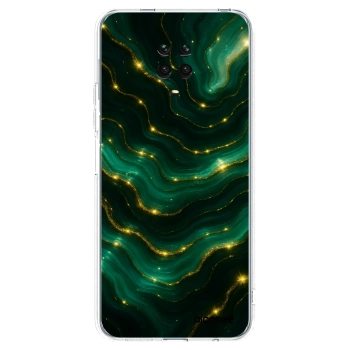 Picasee átlátszó szilikon tok az alábbi mobiltelefonokra Xiaomi Redmi Note 9S - Emerald
