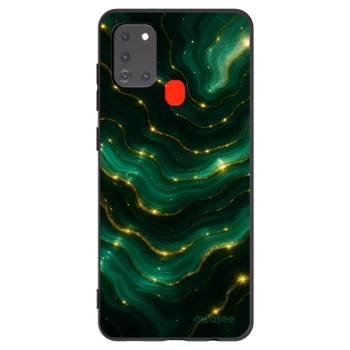 Picasee fekete szilikon tok az alábbi mobiltelefonokra Samsung Galaxy A21s - Emerald
