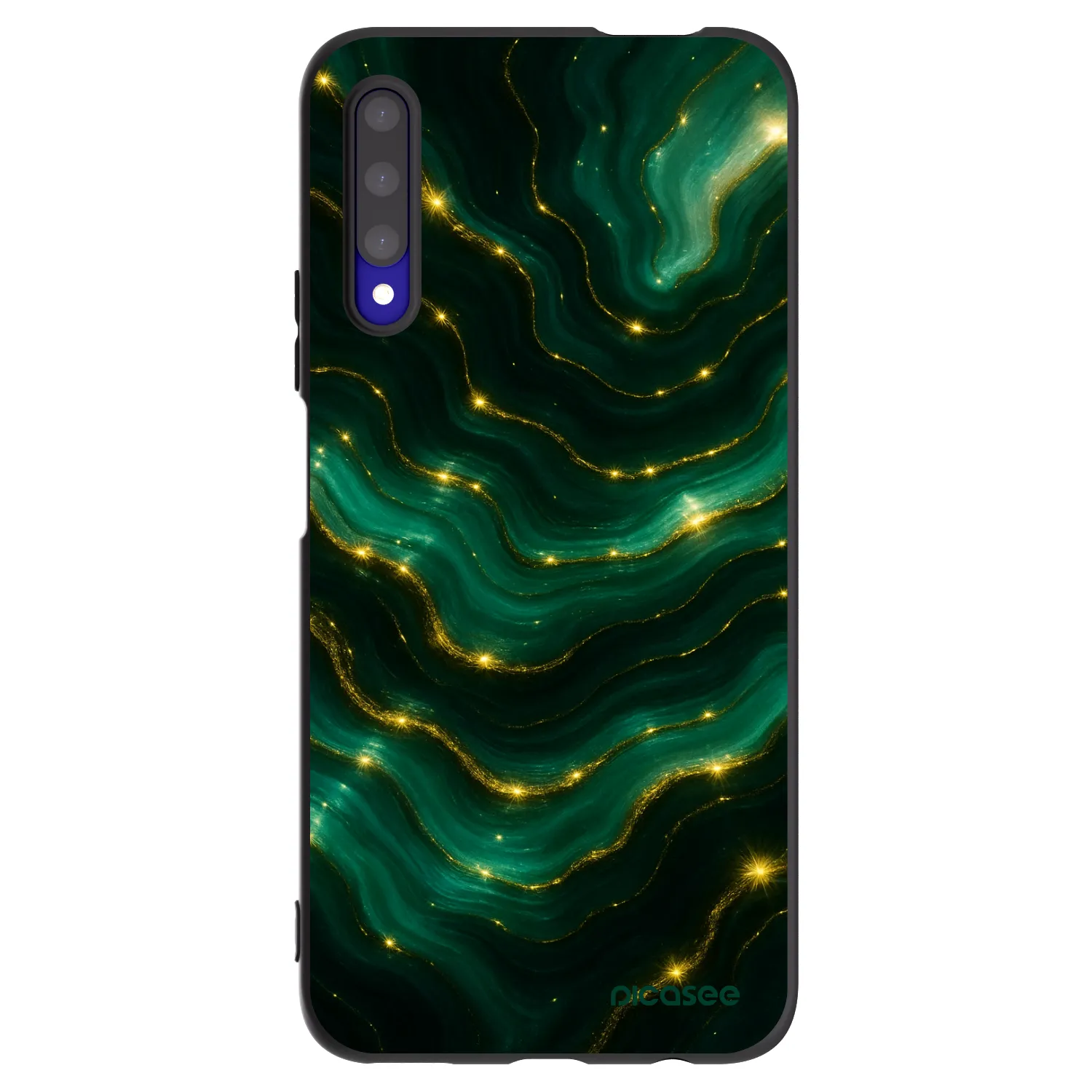 Picasee fekete szilikon tok az alábbi mobiltelefonokra Honor 9X Pro - Emerald