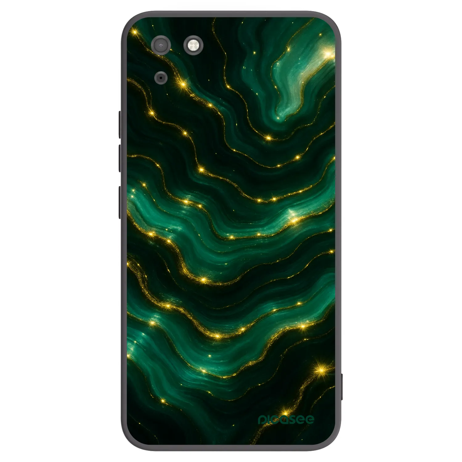 Picasee fekete szilikon tok az alábbi mobiltelefonokra Huawei Y5P - Emerald
