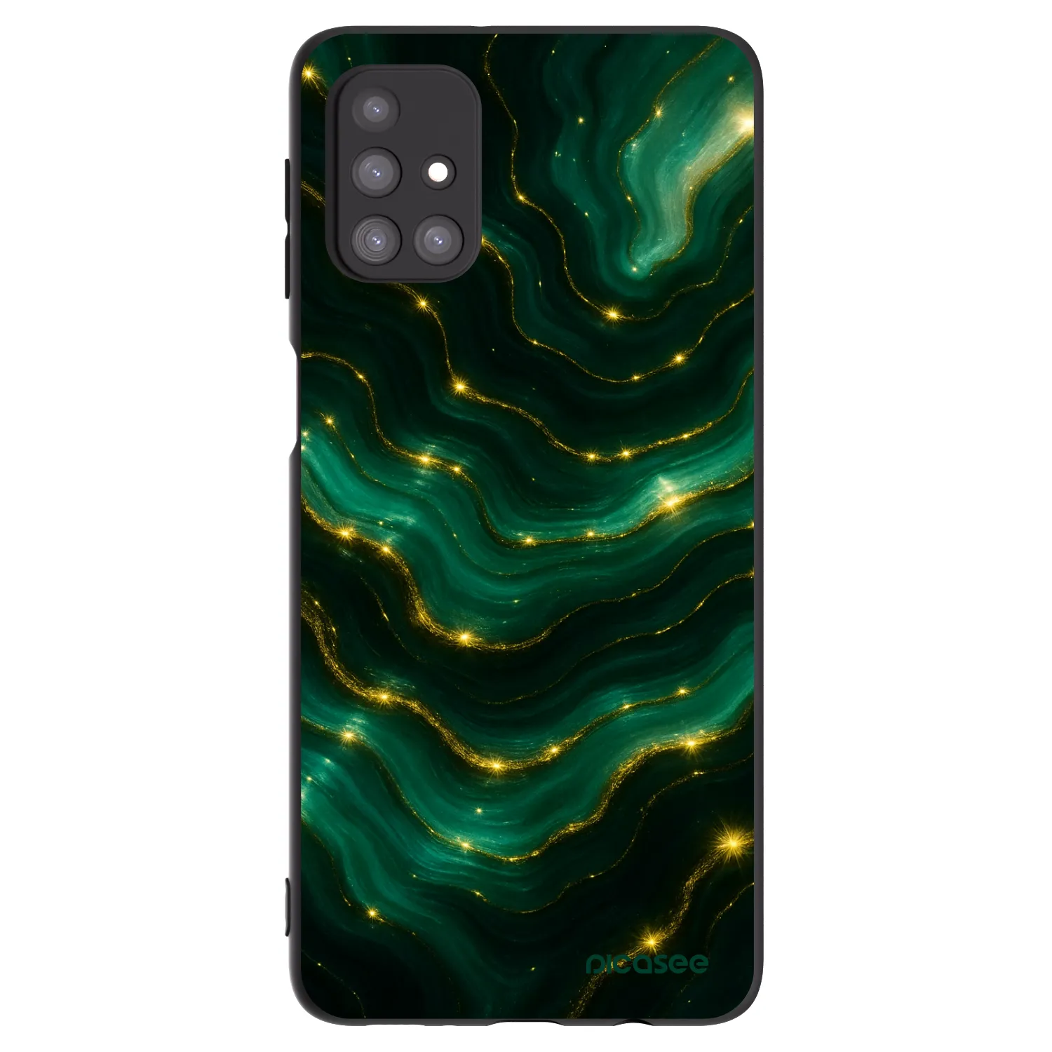 Picasee fekete szilikon tok az alábbi mobiltelefonokra Samsung Galaxy M31s - Emerald