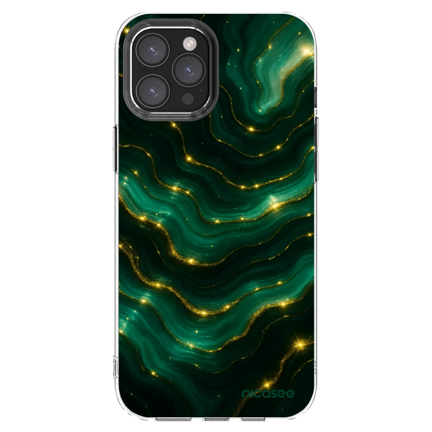 Picasee átlátszó szilikon tok az alábbi mobiltelefonokra Apple iPhone 12 Pro Max - Emerald