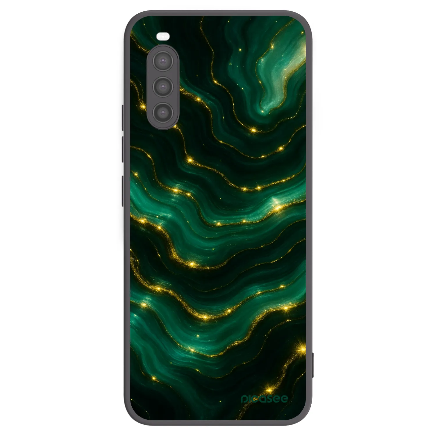 Picasee fekete szilikon tok az alábbi mobiltelefonokra Sony Xperia 10 II - Emerald