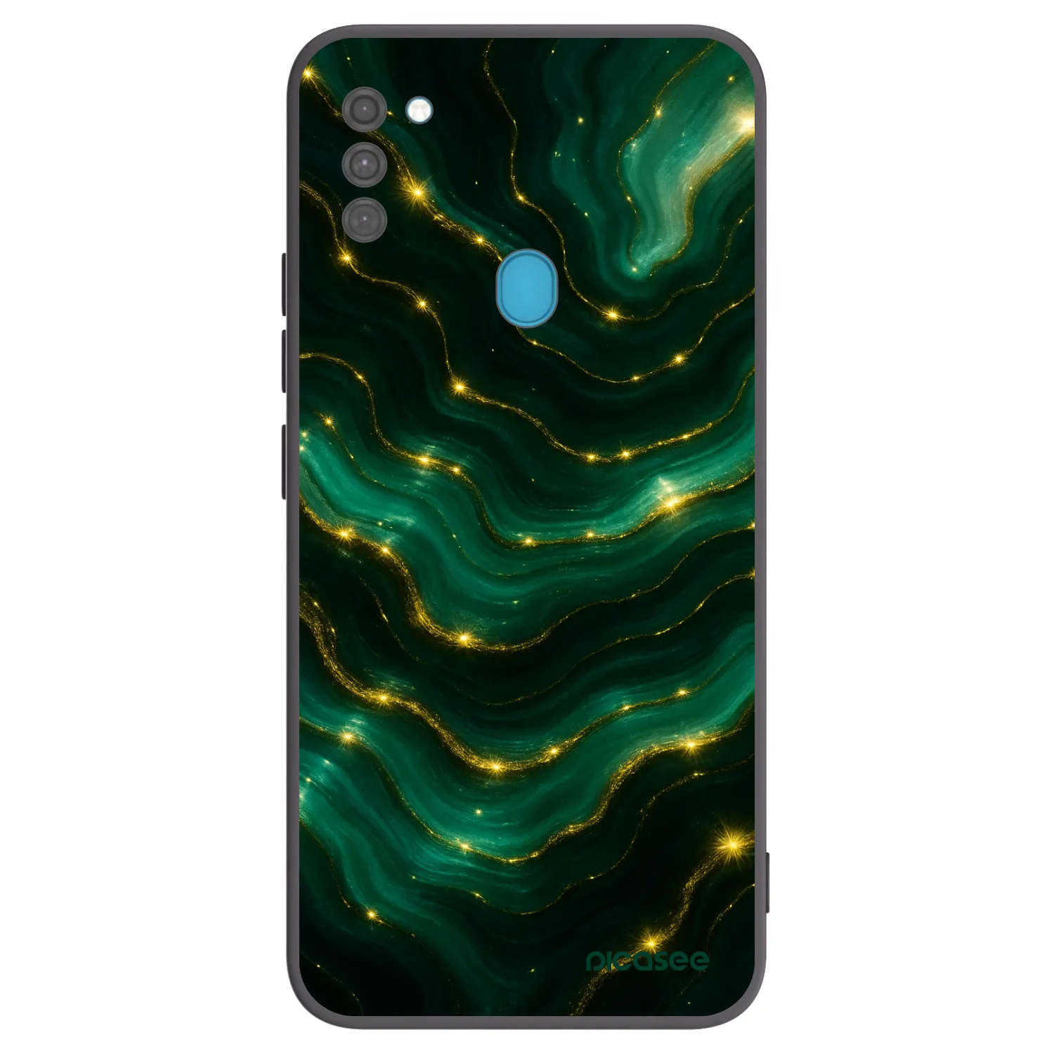 Picasee fekete szilikon tok az alábbi mobiltelefonokra Samsung Galaxy M11 - Emerald