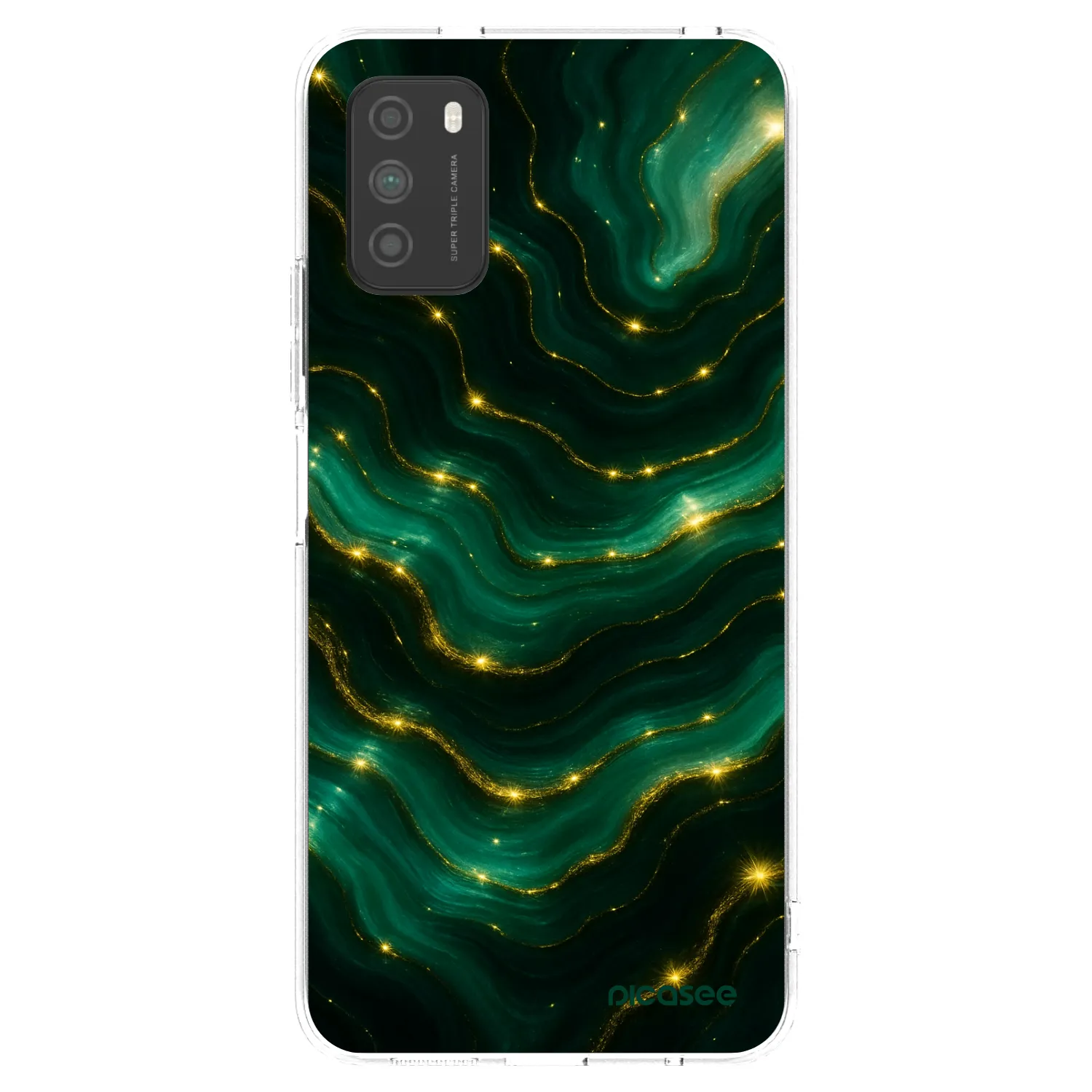 Picasee átlátszó szilikon tok az alábbi mobiltelefonokra Xiaomi Poco M3 - Emerald