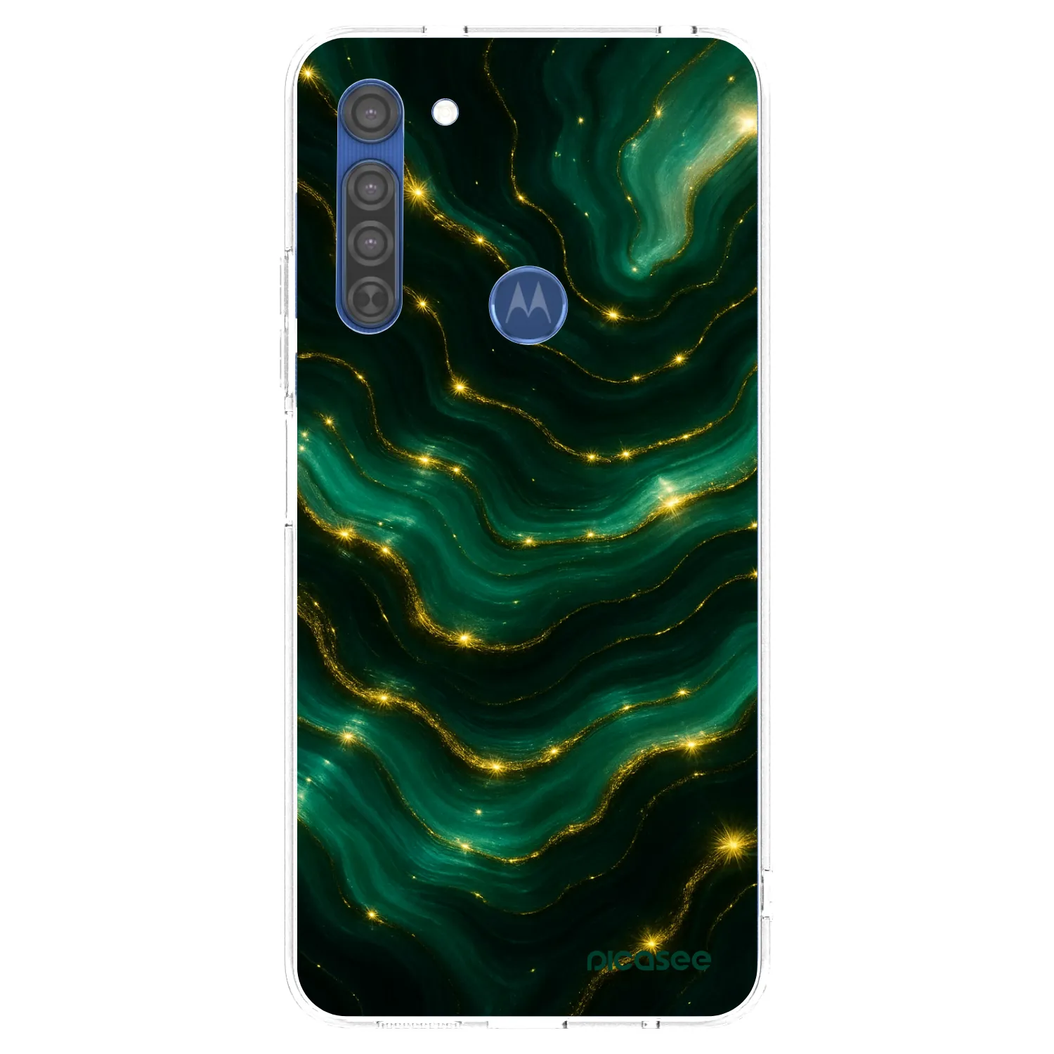 Picasee átlátszó szilikon tok az alábbi mobiltelefonokra Motorola Moto G8 - Emerald